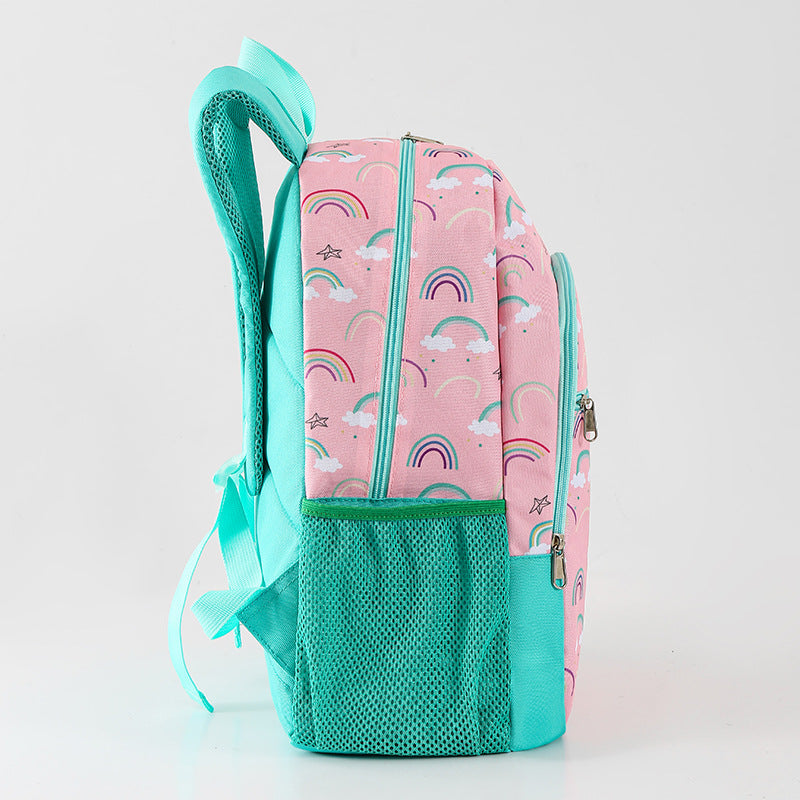 Girls Boys Students Backpack School Bag for Kids Book Bag with Multiple Pockets