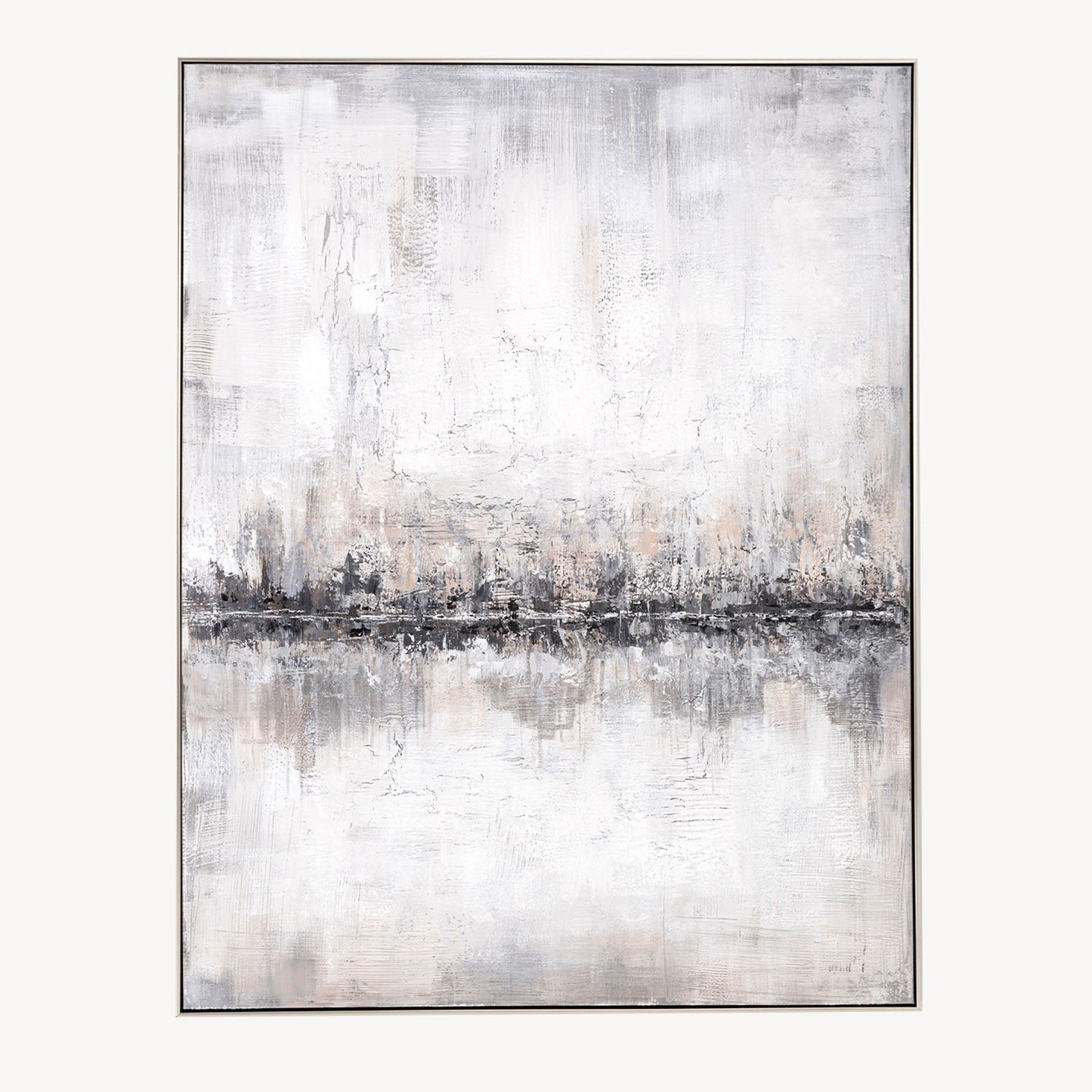 Cuadro al óleo con marco de madera. 120*160 cm