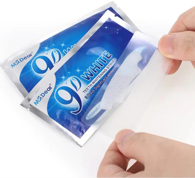 Fitas Clareadoras 9d Advanced Teeth 7 Envelopes 14 Pares Sorriso Branco Perfeito Top