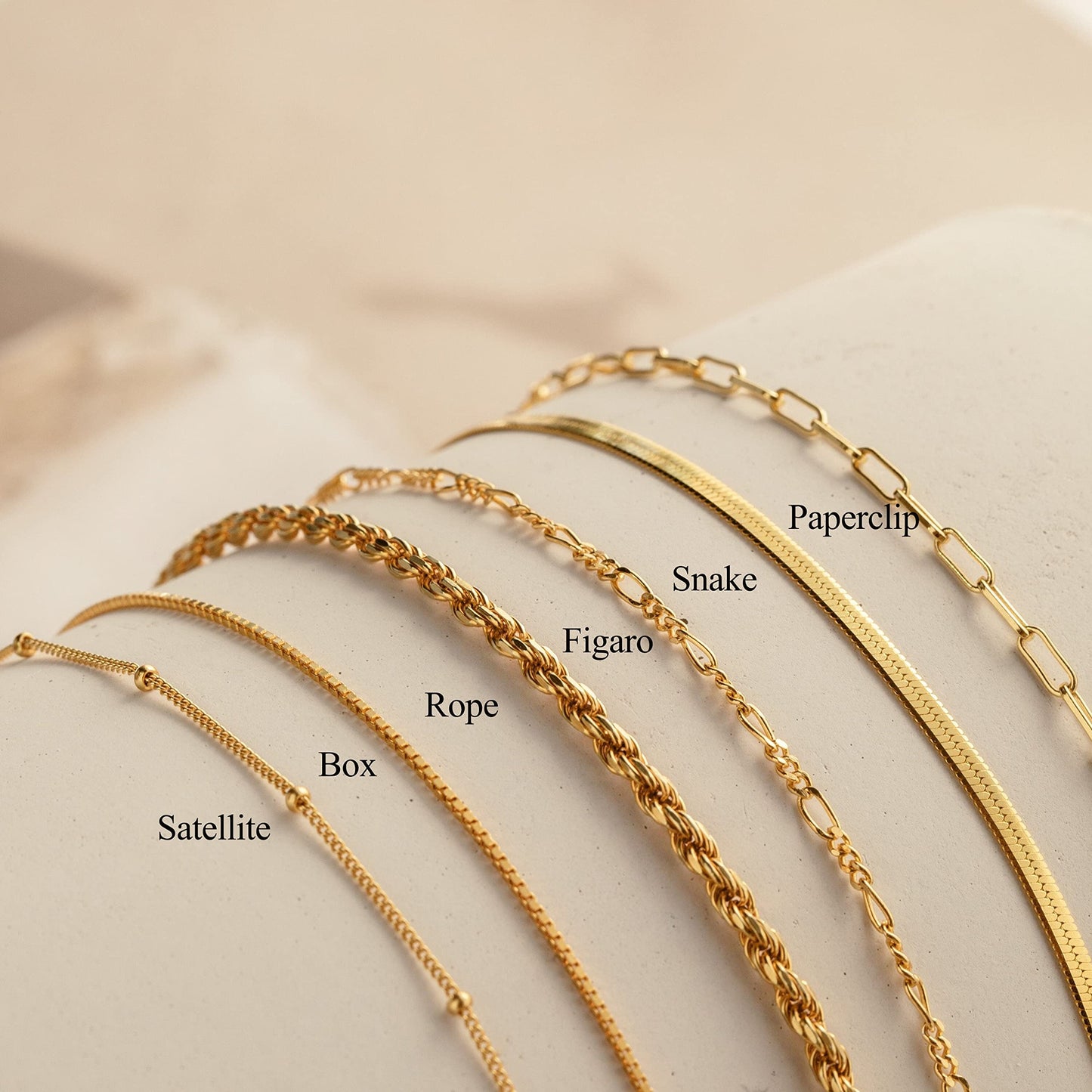 Bracelets en or pour femmes, étanches, parures de bijoux en or véritable 14 carats, tendance, fins et délicats, empilables, avec chaîne cubaine et trombone, accessoires de mode, cadeaux pour femmes