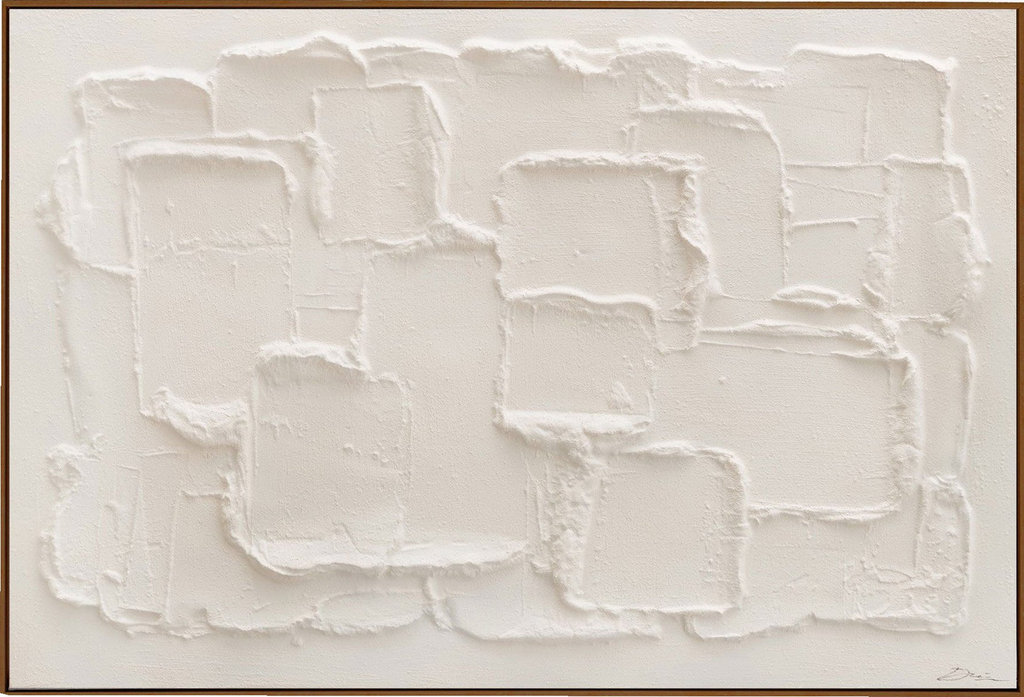 Cuadro óleo con marco madera 80*120 cm. marco nogal