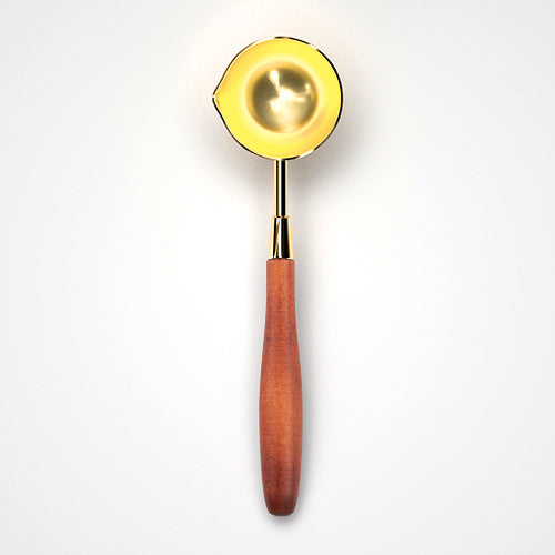 Spoon Sealing for Wax Beads with Wooden, Tiffany Color