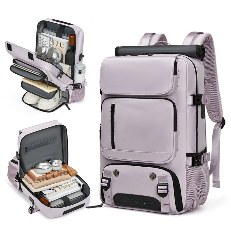 Large capacity men's backpack for outdoor camping water-resistant multi-functional backpack