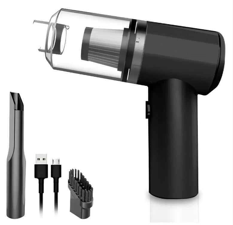 Mini Aspirador de Pó Automotivo Portátil 120W Soprador Refil Filtros Recarregável 3 em 1 USB Potente Extratora Vertical Profissional Silencioso Premium Vácuo Limpeza Carro Multifuncional Casa