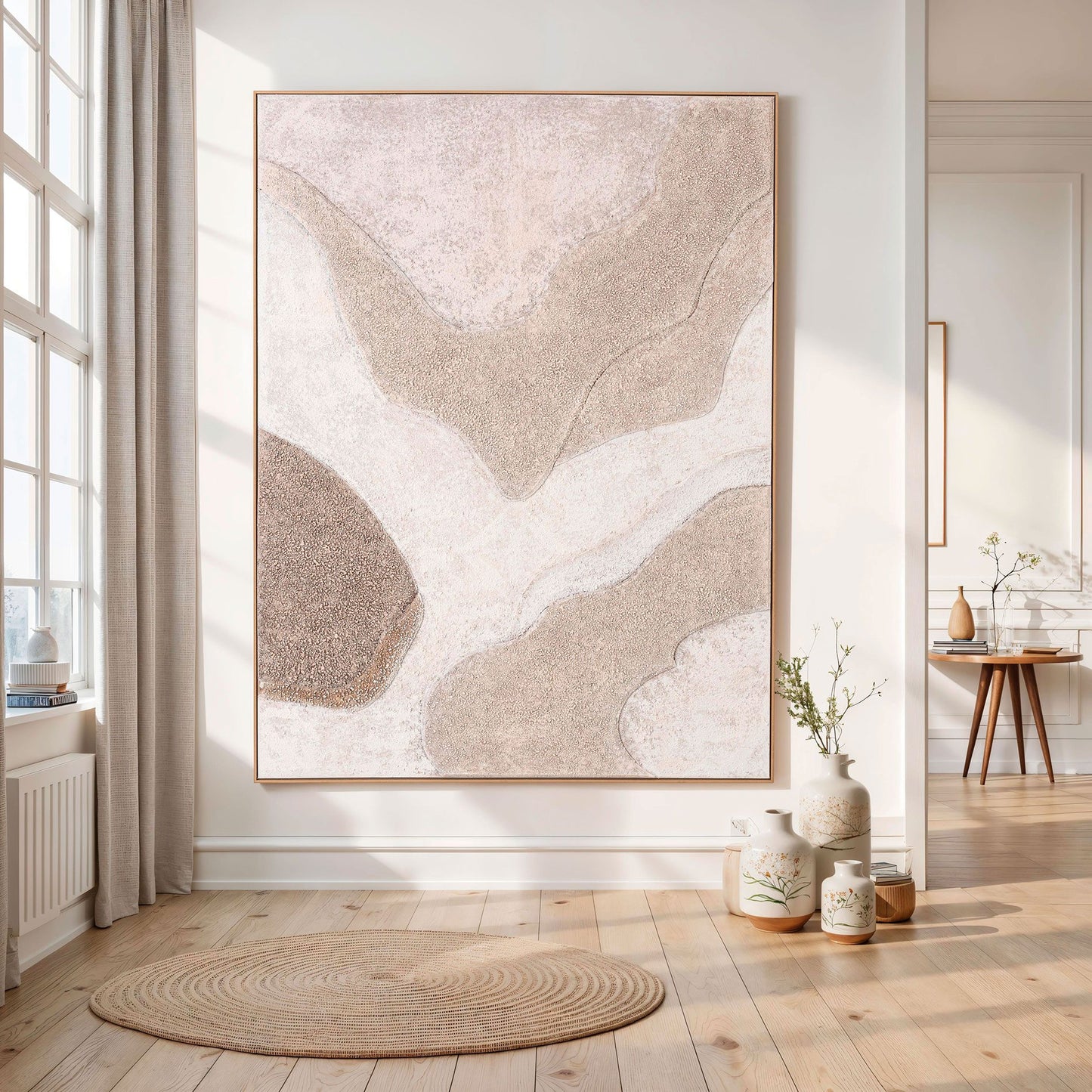 Cuadro al óleo con marco madera 150*200 cm