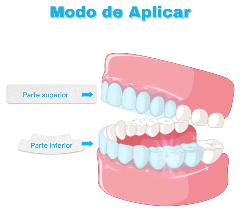 Fitas Clareadoras 9d Advanced Teeth 7 Envelopes 14 Pares Sorriso Branco Perfeito Top