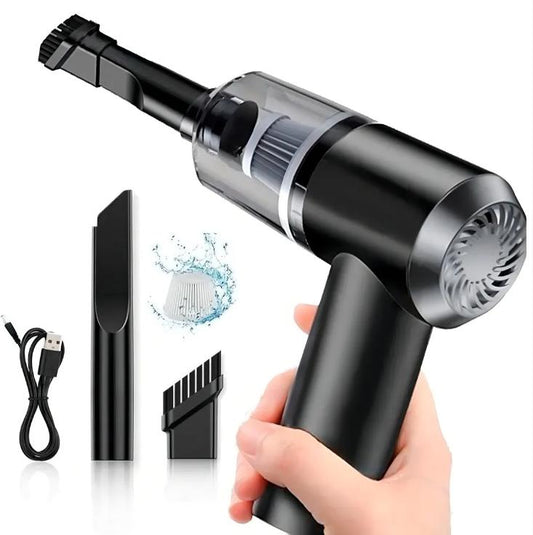 Mini Aspirador de Pó Automotivo Portátil 120W Soprador Refil Filtros Recarregável 3 em 1 USB Potente Extratora Vertical Profissional Silencioso Premium Vácuo Limpeza Carro Multifuncional Casa