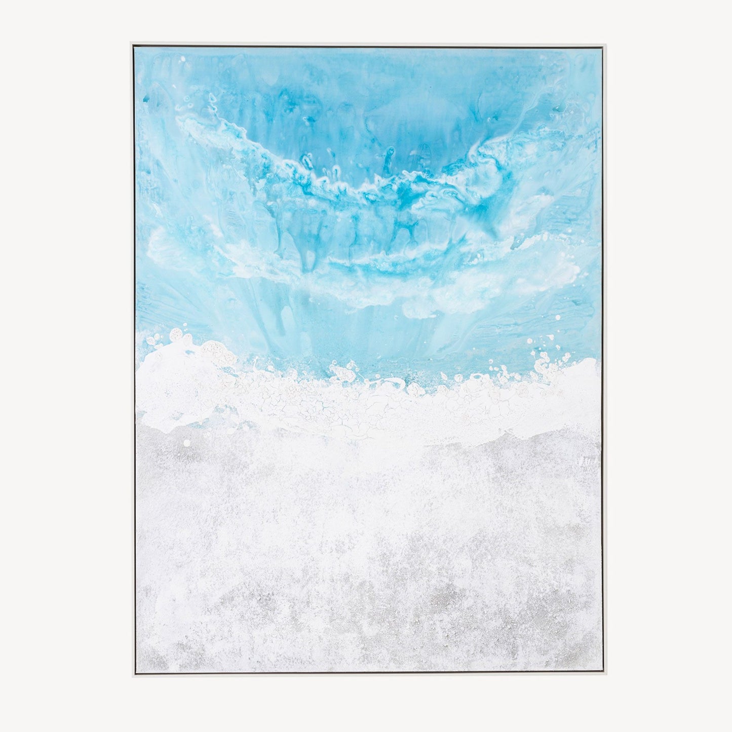 Cuadro al óleo con marco de madera. 120*160 cm