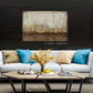 Framed Abstract Golden Bridge Wall Art 120*80 cm