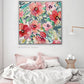 Framed Silver/White Customized Spring Bloom 60*60 cm