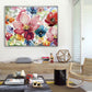 Framed Silver/White Customized Cherry Bouque 90*60 cm