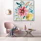 Framed Silver/White Customized Spring Bloom II 60*60 cm