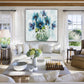 Flower Vase Paintings with Silver Outer Frame 60*60 cm