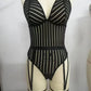 Women Lingerie Set Strappy Criss Cross Harness Cage Bra Deep V Neck Bikini Naughty Outfits