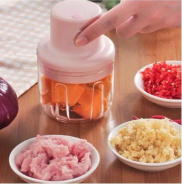 Mini Processador Triturador De Alimentos Elétrico Alho Dezzz