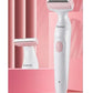 Depilador Feminino Kemei KM-113 Rosa Recarregável Áreas Axilas e Virilha