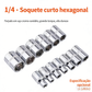 Kit Chaves Jogo Catraca Reversível Soquetes 46 Peças Maleta