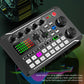 Mesa de Som Digital F998 MESA998 Portátil Com Bluetooth e Efeitos Para Live e Podcast
