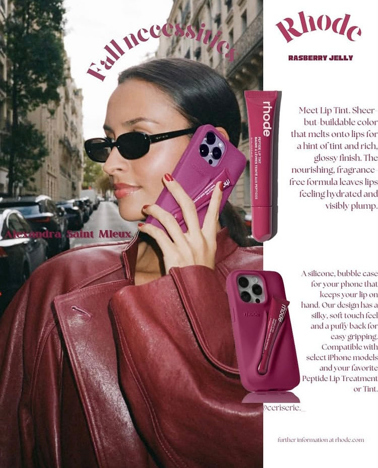 Lip Gloss Phone Case - Premium Silky Silicone Lip and Phone Case with Puffy Back and Tactile Buttons for Easy Grip - Protective and Stylish Case Phone