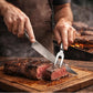 Kit Churrasco Inox Profissional Com Estojo Conjunto Completo 6 peças