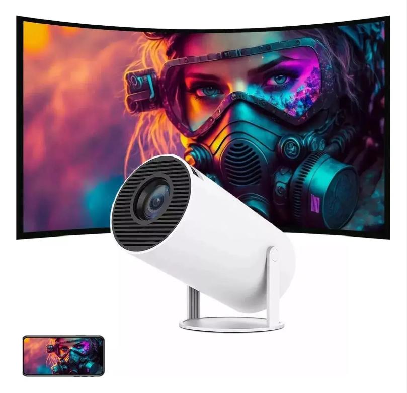 Mini Projetor Smart 4k Wifi 1080p Hd Hy300 Cor Bran