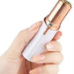 Depilador Facial USB Flawlbss Branco para Buço e Sobrancelhas Portátil