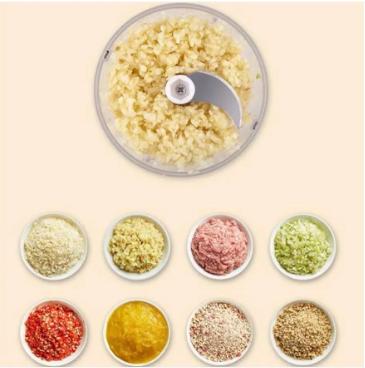 Mini Processador Triturador De Alimentos Elétrico Alho Dezzz