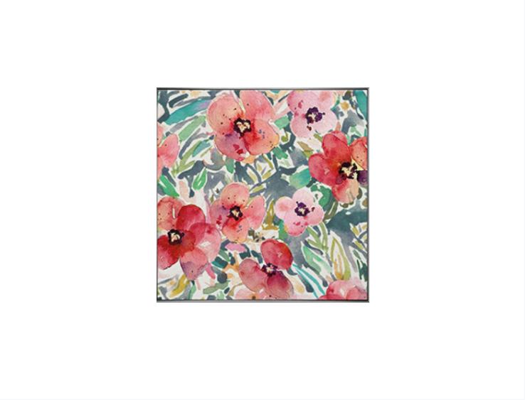Framed Silver/White Customized Spring Bloom 60*60 cm