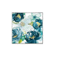 Hand Painted Abstract Floral Paintings with Silver Outer Frame 80*80 cm