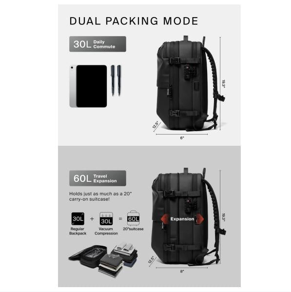 Vacuum Seal Travel Backpack