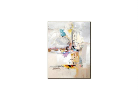 Cuadro al óleo con marco de madera. 60*90 cm