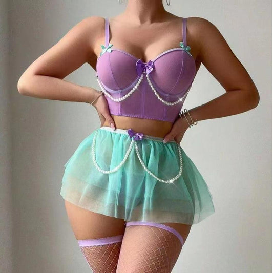 Women Lingerie Set Cosplay Costumes Role Play Little Mermaid Princess