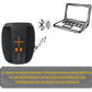 Caixa de Som Bluetooth Portátil 50w Led Tws Ka-8596 cor preto