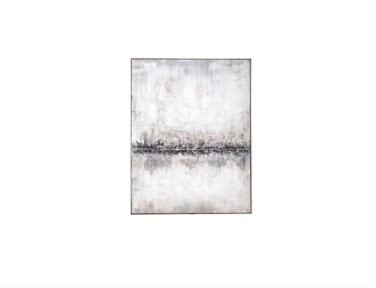 Cuadro al óleo con marco de madera. 120*160 cm