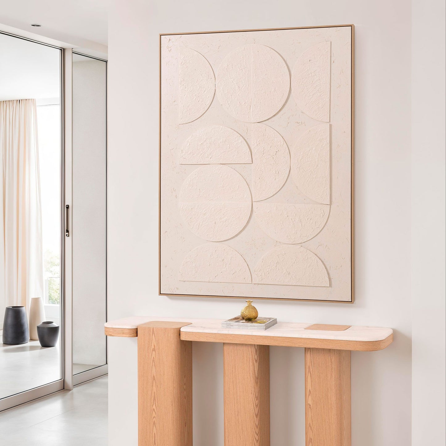 Cuadro al óleo con marco de madera 120*160 cm