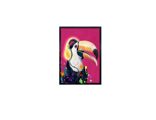 Modern Lighted Canvas Wall Art LED Framed Picture with Timer, Battery Operated Poster Anxiety Relief Bedroom Decoration Home Decor Gift (12x16 inch)