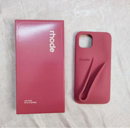 Lip Gloss Phone Case - Premium Silky Silicone Lip and Phone Case with Puffy Back and Tactile Buttons for Easy Grip - Protective and Stylish Case Phone