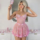 Women Lingerie Dress Babydoll Elegant Mesh Nightdress Silk Strap Cute Underwear