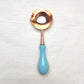 Spoon Sealing for Wax Beads with Wooden, Tiffany Color