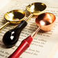 Spoon Sealing for Wax Beads with Wooden, Tiffany Color